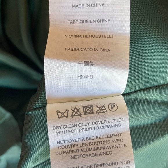 J Crew Crewcuts crepe green ruffled dress with pockets, Girls size 6, NWT - Picture 8 of 10